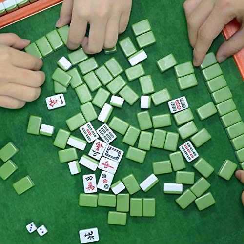 Set Mini Mahjong Chino 144 Fichas Verde 30MM miniatura 7