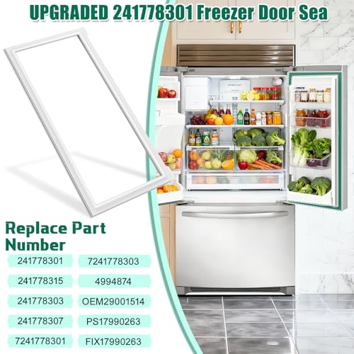 UPGRADED 241778301 241778315 Refrigerator Door Gasket Replacement Compatible with 241778307 Electrolux, Frigidaire, Kenmore Refrigerator Door Seal, Replaces Part Number 4994874 Fresh Food Door Gasket by POOLKEY - Used condition - Image 2