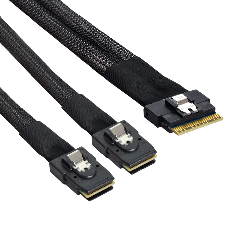 PCI-E Ultraport Slimline SAS Slim 4.0 SFF-8654 8i 74pin a doppio cavo SFF-8087 Mini SAS PCI-Express