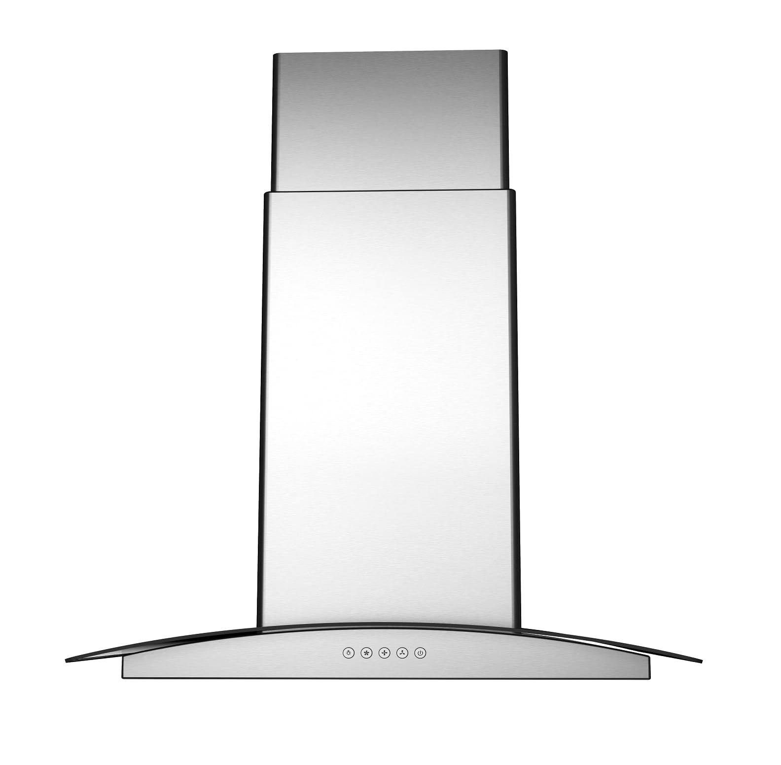 Campana extractora de cocina con luz LED de vidrio templado RH668I de 30 pulgadas | 900 CFM | Rendimiento profesional | Ventilador de escape de 3 velocidades | Conducto convertible sin 2