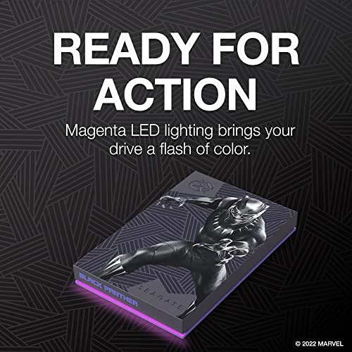 image for Seagate Black Panther SE FireCuda External HDD - USB 3.2, Customizable