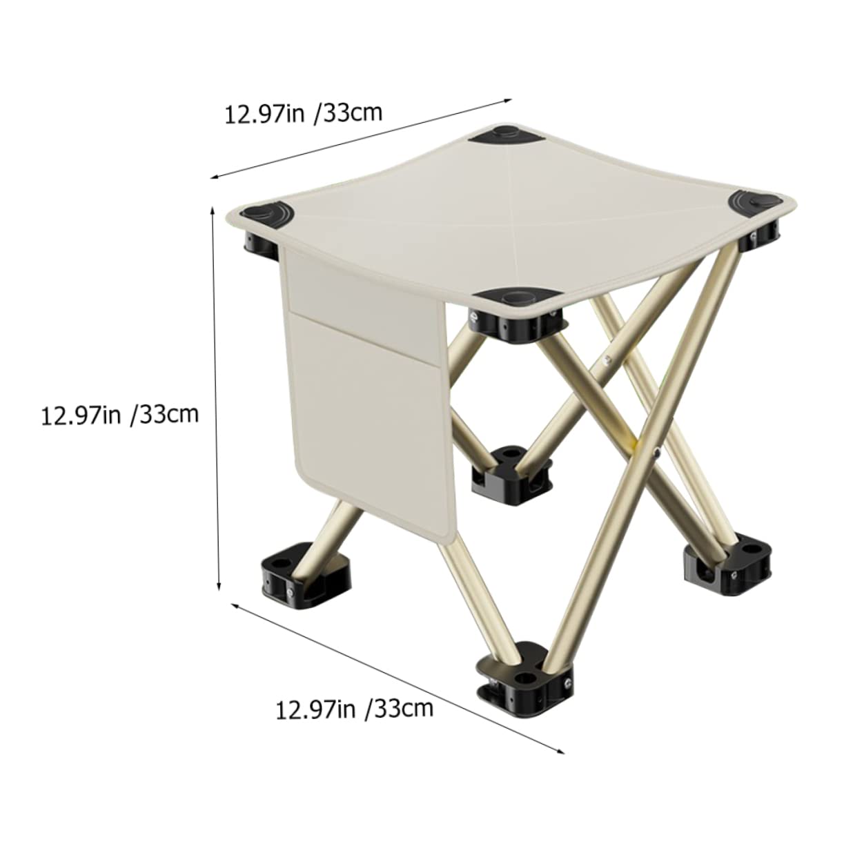 GALPADA Portable Folding Chair Lightweight Multi Use Camping Stool for Outdoor Events BBQ and Picnics Compact Travel Footrest with Enhanced Durability and High Load Capacity