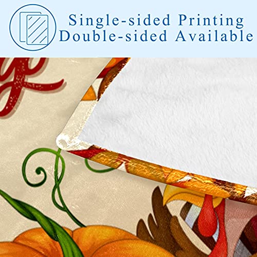 Couverture Thanksgiving imprimé citrouille plaid chaud lit et canapé
