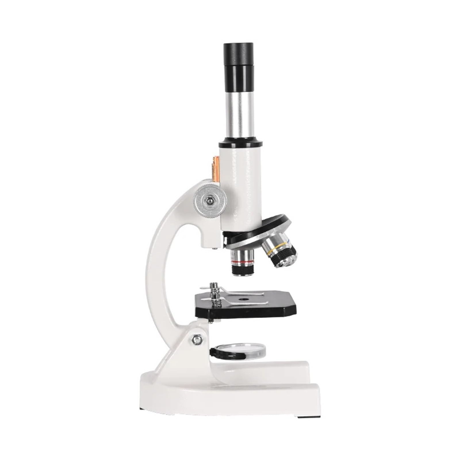 Microscopio biológico monocular de 40x-2000X for Estudiantes, educación, Laboratorio, HD, Luces LED, Soporte for teléfono móvil, Estudio, Vacaciones