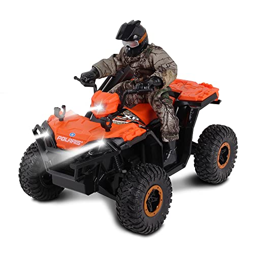 NKOK Realtree 1:8 Scale Radio Control Polaris Sportsman XP - #81433, with Turbo Boost & Rider, 2.4 GHz RC, Realtree Edge Camouflage, Officially Licensed, Ages 6+ by NKOK - Image 7