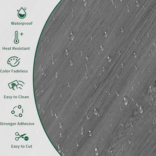 Carrelage de sol en vinyle gris imperméable résistant 30x300cm - 6