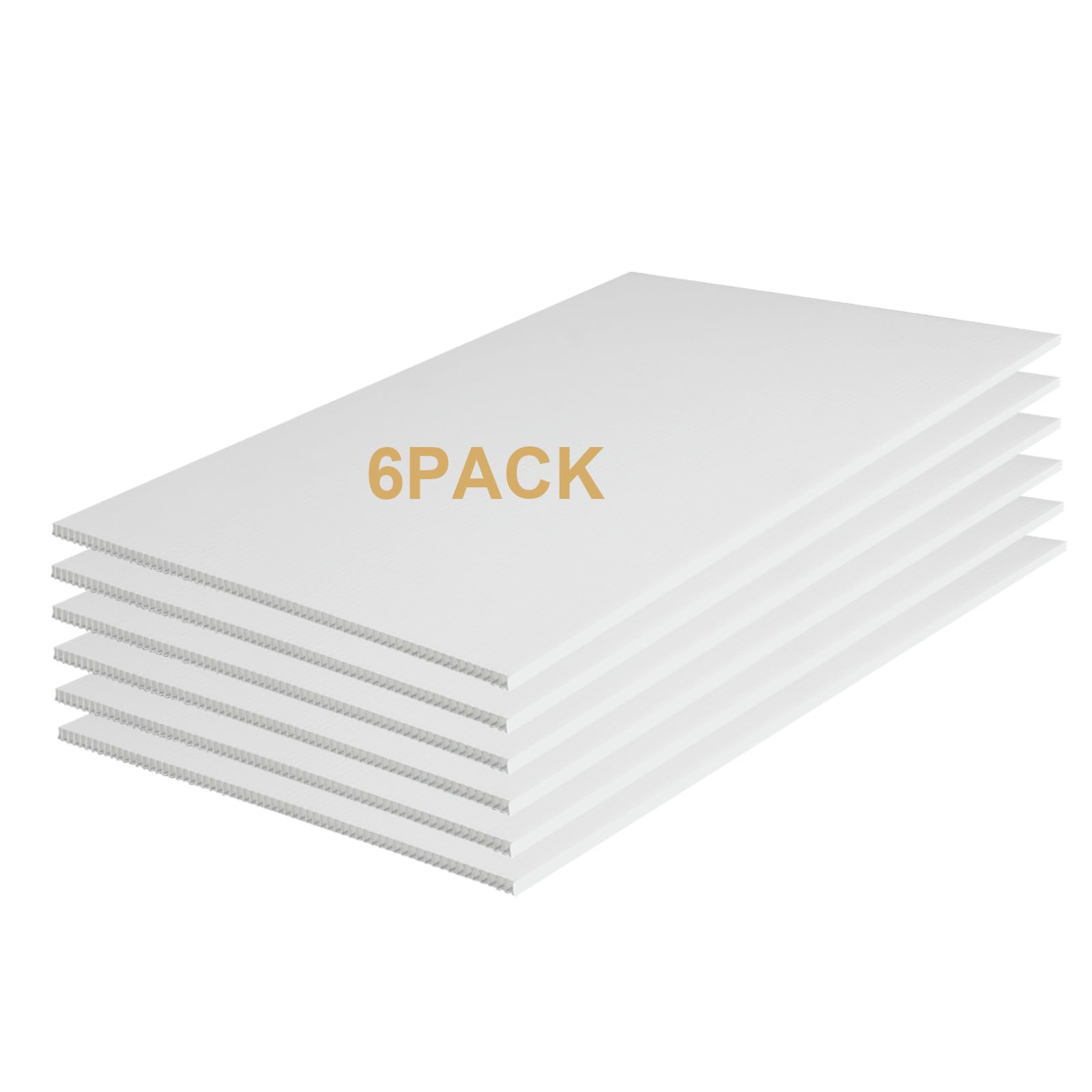 Photo 1 of 4Pack Poster Blank Board 24×36’’ Corrugated Plastic Board 3/16 Inches Thick for School Projects,Craft,Art & Display,White 4pack White