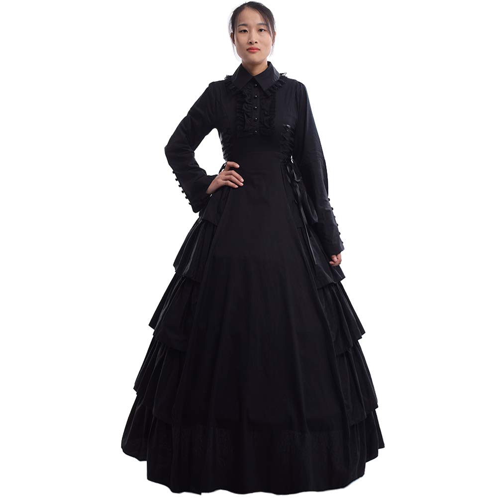 GRACEART Medievale Vittoriano Gotico Palla Toga Vestito Costume