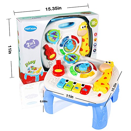 HOMOFY Baby Toys Musical Learning Table 6 Months Up- Early Education Activity Center Multiple Modes Game Kids Toddler Boys & Girls Toys for 1 2 3 Years Old Best Gifts - Thumbnail 7