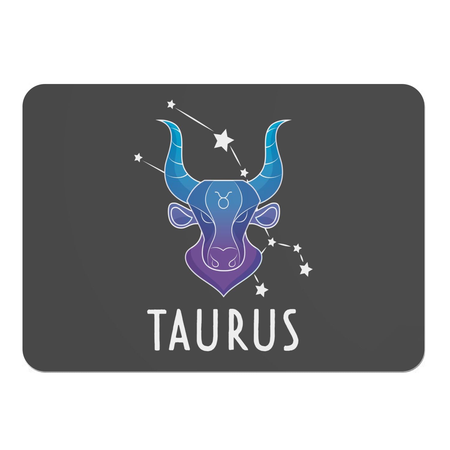 Lot de 4 sets de table astrologie Taureau, idée cadeau pour amateurs de zodiaque