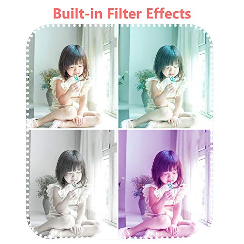 Cucudy Filmadora digital infantil Câmera de vídeo infantil Filmadora com foco automático de 15M pixe