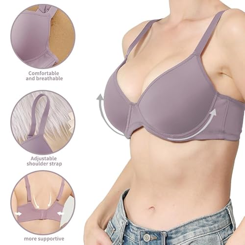 YOWOMO 6pcs Pack Women Everyday Bras Push Up Underwear Support Comfortable Bralette Lounge Lingerie Breathable - Image 7