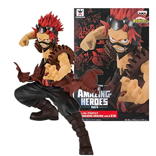 WANSHI My Hero Academia Figurine d'action Todoroki Shouto Dabi Deku - Figurine de collection en PVC de 18 cm - Décoration de bureau (Kirishima Eijiro) Cover