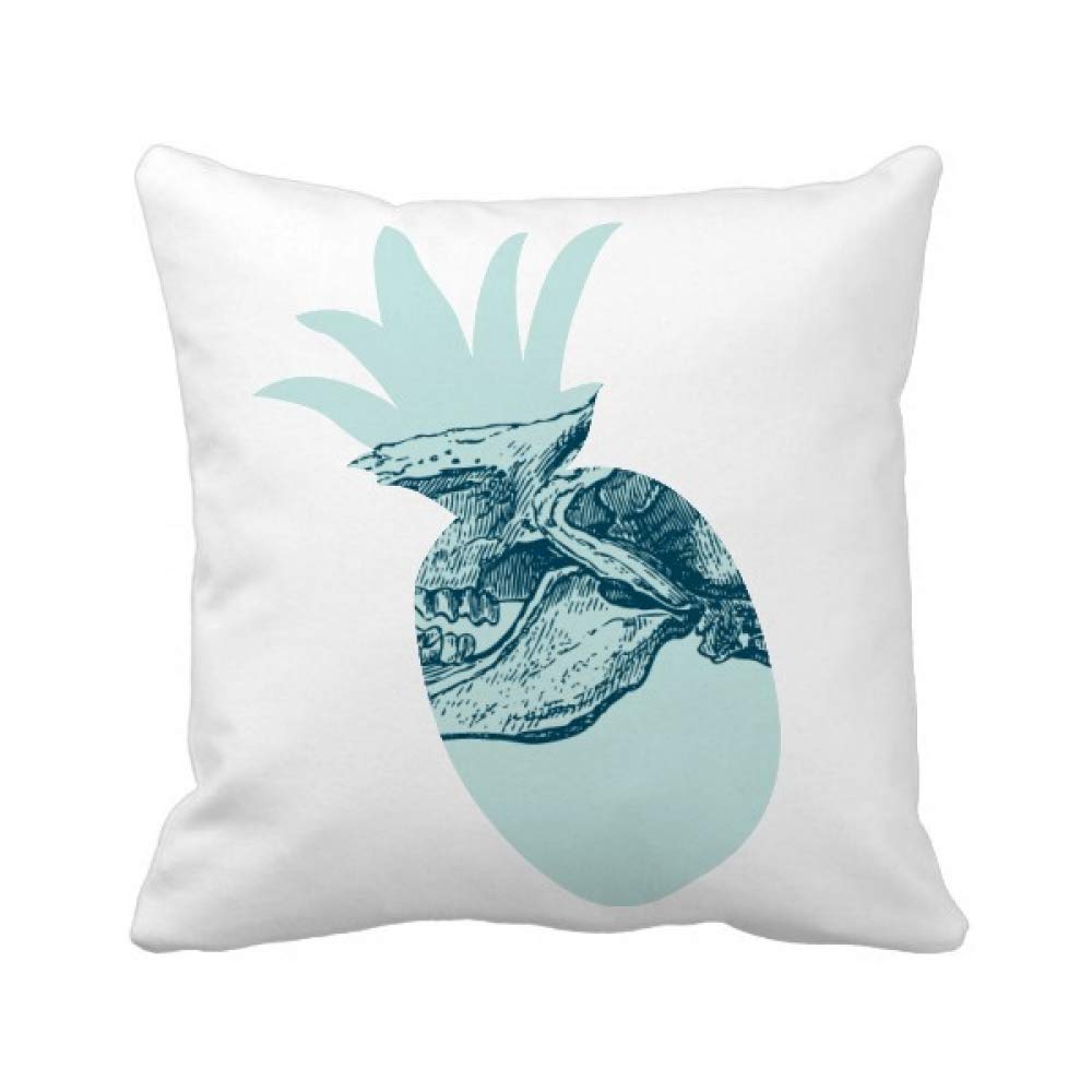 Coussin ananas et crâne d'animal | Finition haut de gamme