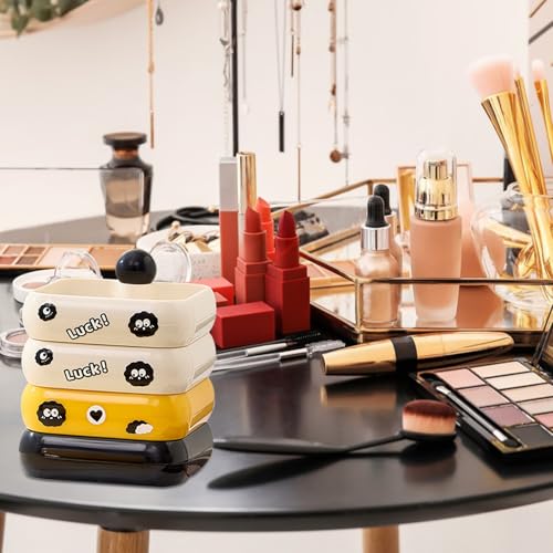 Boîte à bijoux rotative pour dortoir et coiffeuse de chambre