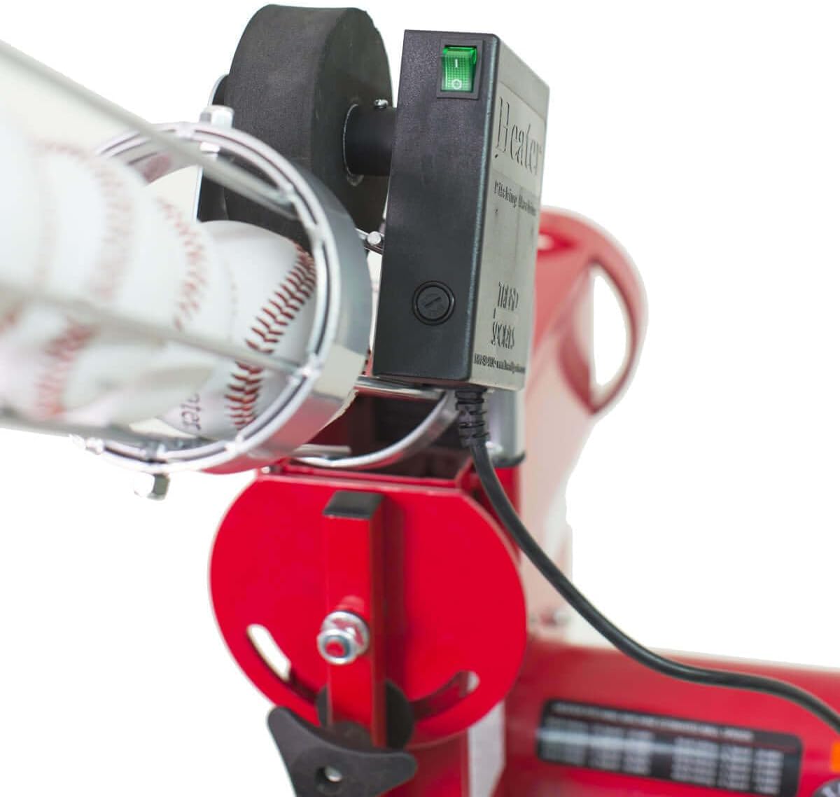 Curveball Pitching Machine with Ball Feeder by Heater Sports