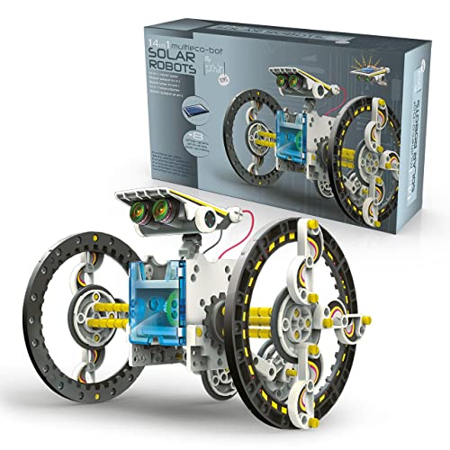 Tachan Robot Jeu de Construction 14 en 1, différents mouvements, Fonctionne avec l'énergie Solaire, Initiation à la robotique des Enfants
