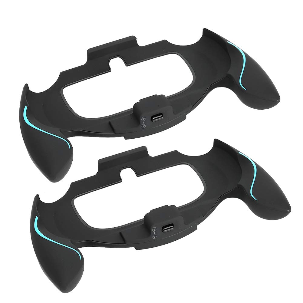 2Pcs Hard Case Cover for PSV1000, Vita 1000 Skin Protector Case, Game Console Machine Curved Handle Grip Cover Compatible with (Black)