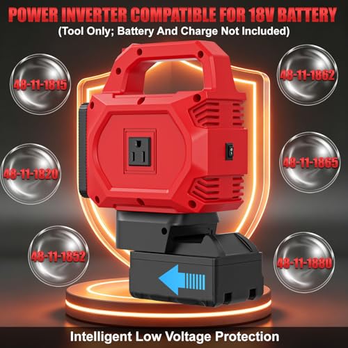 250W Power Inverter Compatible for Milwaukee 18V Battery - image 6