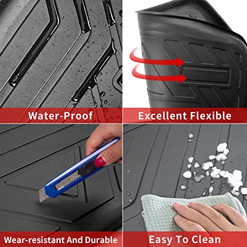 Xipoo Fit Tesla Model Y Trunk Mat Cargo Mat Trunk Mat Cargo Liner For 2020 2021 2022 2023 Tesla Model Y Accessories (Rear Storage Mat) #TOP2