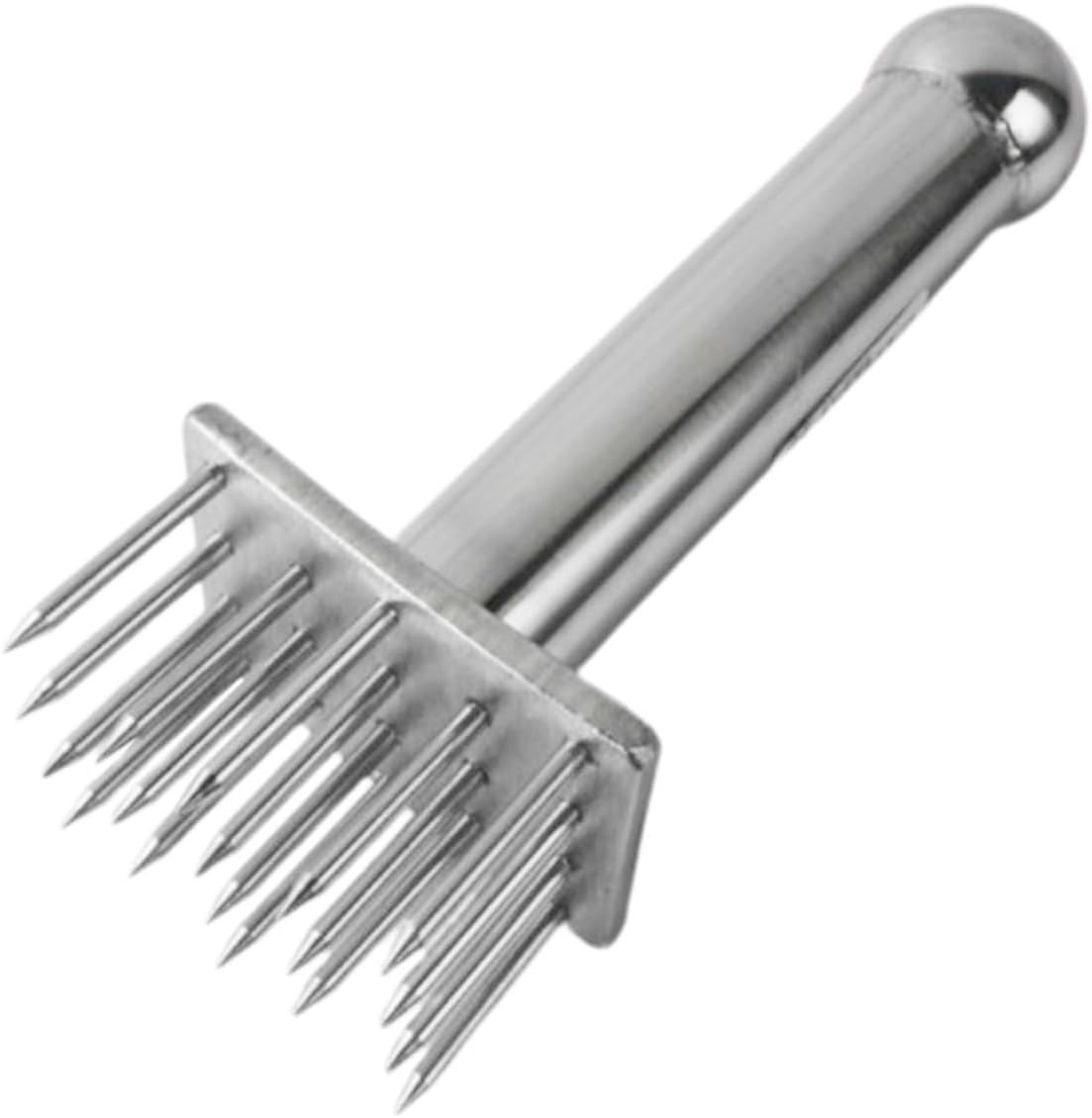 FUOYLOO Stainless Steel Meat Tenderizer with Sharp Needles Kitchen Hammer for Beef Pork Chicken Ergonomic Handle and Reusable Meat Loosening Tool for and BBQ