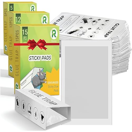 Pest Sticky Glue Pads Multi-Use Strong Glue for Home Garden and Office Use Glue Traps sticky glue boards sticky pads trap sticky pads trap sticky traps glue pads (15 X)