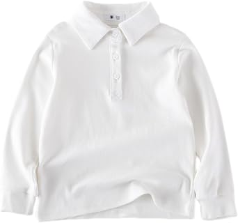 Toddler Kids Long Sleeve Polo Shirt,12M-9Y