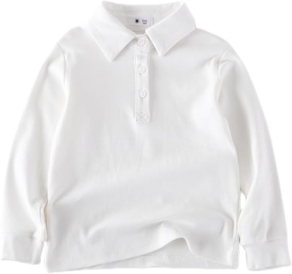 Toddler Kids Long Sleeve Polo Shirt,12M-9Y