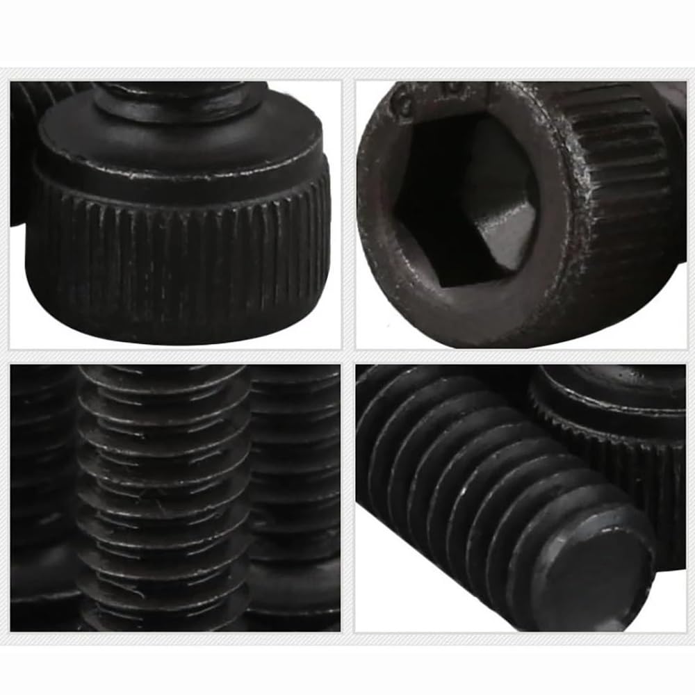 Tornillos autorroscantes de acero al carbono de grado 12.9 de grado 12.9, tornillos hexagonales de cabeza hexagonal de 1/4-20 3/8-16 (2-0.25 pulgadas, 3/8-16)