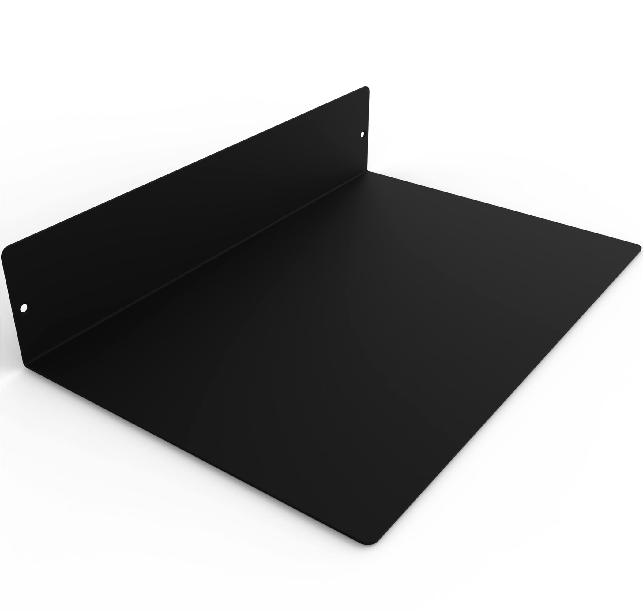 DIY CARTEL Made in USA Linear Floating Shelf - Forged Steel/Metal - Industrial Heavy Duty Metal Wall Mounted Modern Rustic Farmhouse Designed Shelf (