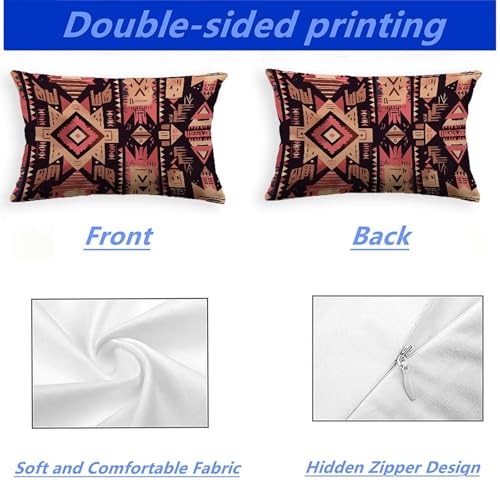 Lot de 2 housse de coussin 60x80 velours rectangulaire taie oreiller canapé