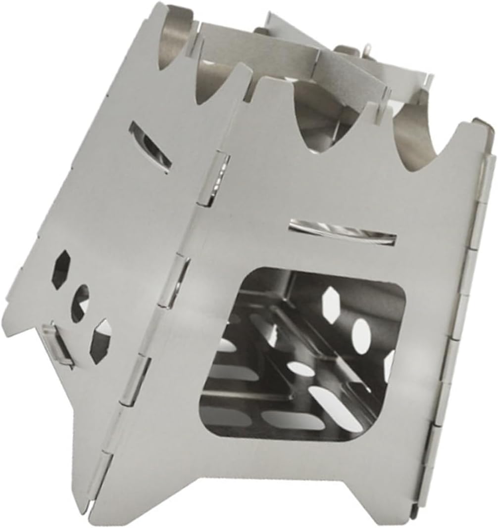 Stainless Windproof Wood Burning Stove Camping Furnaces Backpacking Picnics Firewood Stove Cooking Wood Burners Camping