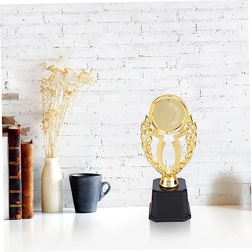 NOLITOY 2 Peças Troféus De Plástico Dourado Torneio Troféu Competição Troféu Prêmio De Troféu Honra