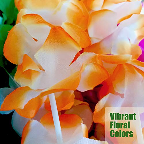 50 Pcs Hawaiian Leis Tropical Party Decorations Luau Party Supplies Moana Holiday Wedding Beach Birthday Garland