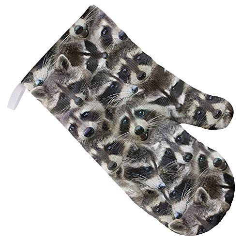 Racoons Oven Mitt for Indoor/Outdoor Kitchen and BBQ