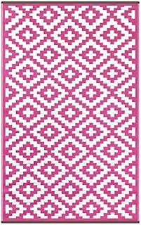 GD Home Lightweight Indoor/Outdoor Reversible Plastic Rug - 120 x 180 cm Grey/White