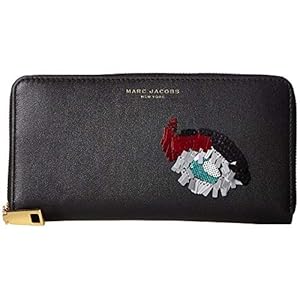 Marc Jacobs Women’s Vintage Collage Standard Continental Wallet Black Wallets