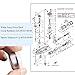 New Replacement Yamaha Outboard Water Pump Drive Shaft Collar Part #61A-45527-00-00, Spacer Part #61A-45538-00-00, Fit for Mercury 225 EFI (4-Stroke), Yamaha 2-Stroke 115hp-300hp, 4-Stroke 115hp-225hp
