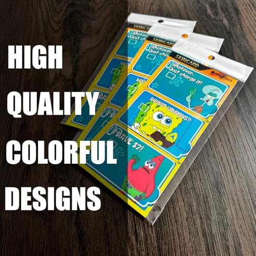 3 Credit Card Protector Set – Patrick Funny Meme Design, Waterproof PVC Cover for Debit and Credit Cards3