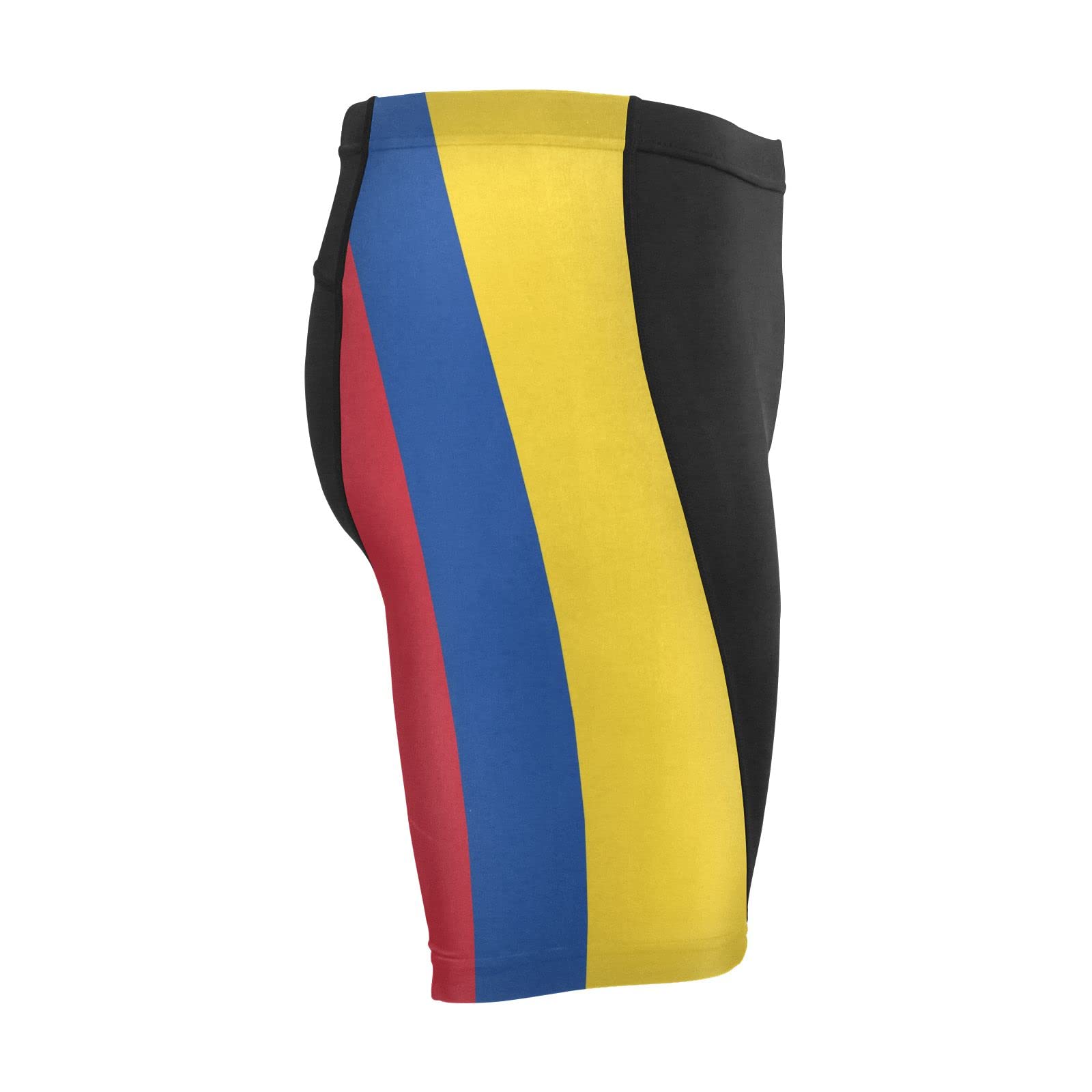 Colombia Flag Men's Bike Shorts Padded Cycling Bicycle Biking Shorts Tight Multicolor