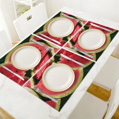Set de table anti-chaleur lot de 6 imperméables lavables - 6