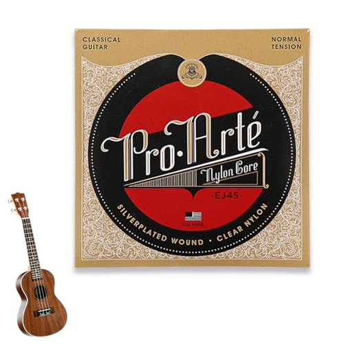 KYLOS Cuerdas Guitarra Española, 1 Paquete Ej45 Pro-Arte Nylon, Tensión Normal Para Guitarra Clásica