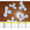 MALIDA ST003D Union Tee Connector 1/4 to 3/8 to 1/4 Tubing/Hose/Pipe Use Quick Connect Plastic Fitting for Reverse Osmosis System,Pack of 10.