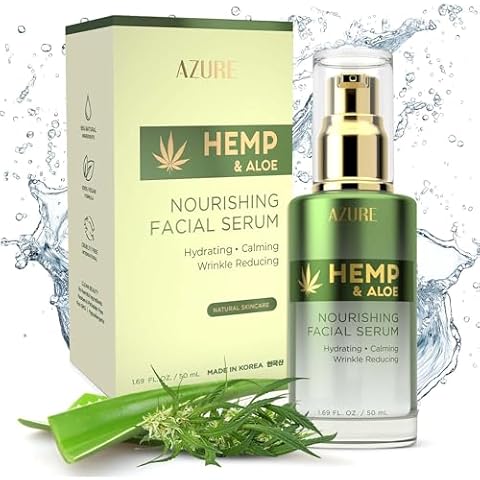 AZURE Hemp & Aloe Nourishing Facial Serum Cover