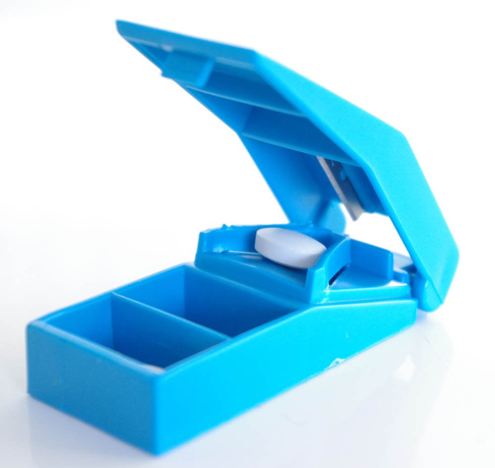 Pill Cutter and Storage Box - Split tablets evenly for reduced dosage