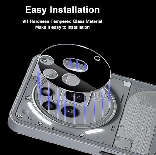 Image of Xmon Back Camera Lens Protector for Nothing Phone 3A Pro (1 Pack) Premium Camera Glass Protector Guard, Anti-Scratch, Ultra-Clear, Easy Installation