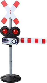 Klein Theo Train Crossing Traffic Light Cycle - Electronic Function, Motion Sensor, Light & Sound, 31.5 x 18, Ages 3+