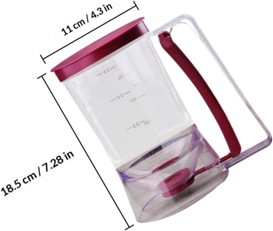 Handheld Batter Dispenser 900ml Plastic Easy to Mix and Dispense