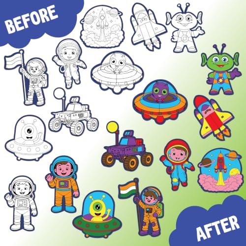 Image of SparkLPlay Coloring Kit. Art & Craft for Kids. 9 DIY Activities. Age 3+