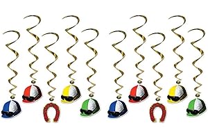 Beistle Derby Day Whirls (5/Pkg) (Pack of 2): A Quintessential Accessory for Enchanting Celebrations